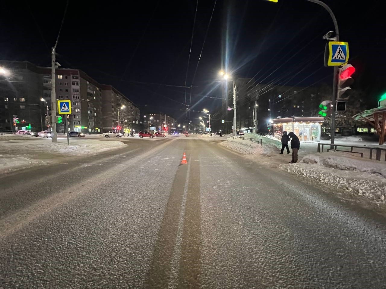 На пешеходном переходе на улице Молодёжной в Ижевске сбили пенсионерку
