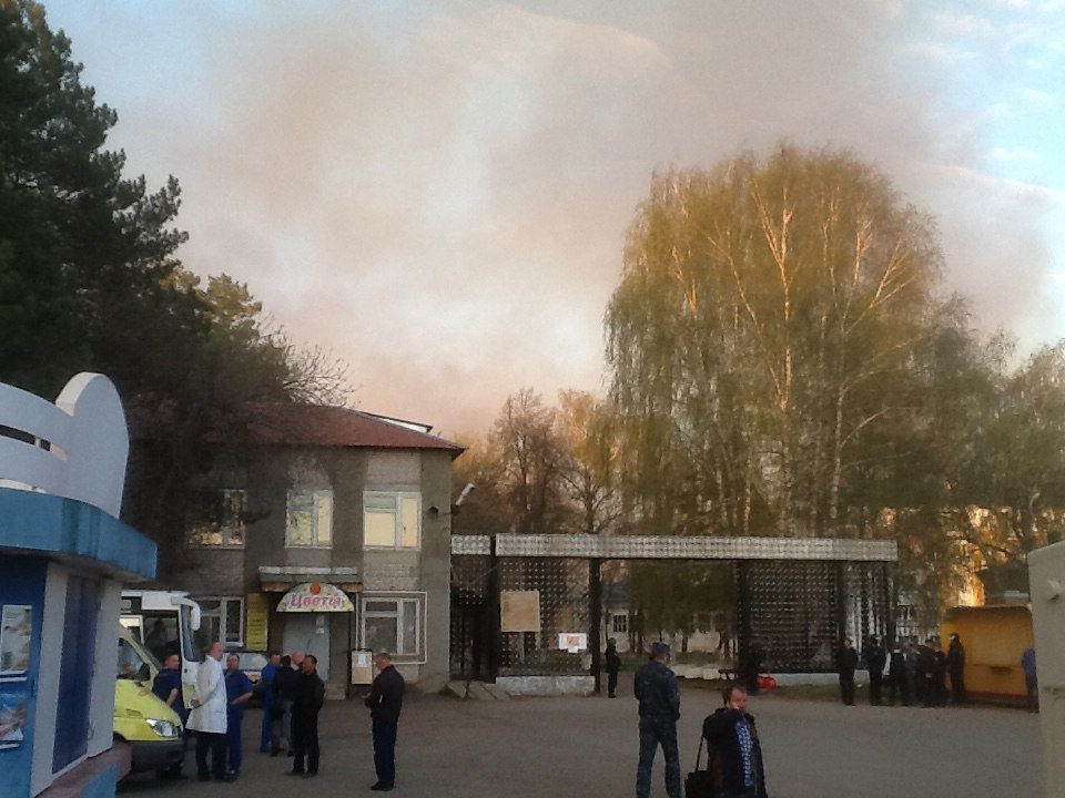 Открытое горение ликвидировали в селе Пугачево в Удмуртии
