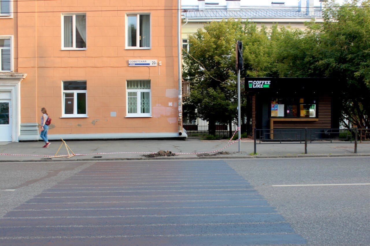 

В Ижевске оставят пешеходный переход на улице Советской

