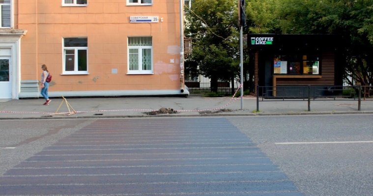 В Ижевске оставят пешеходный переход на улице Советской