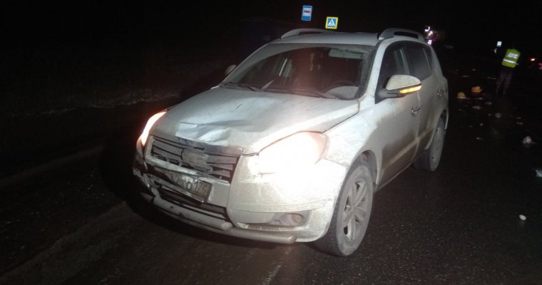 Водитель иномарки насмерть сбил двух пешеходов на трассе в Удмуртии