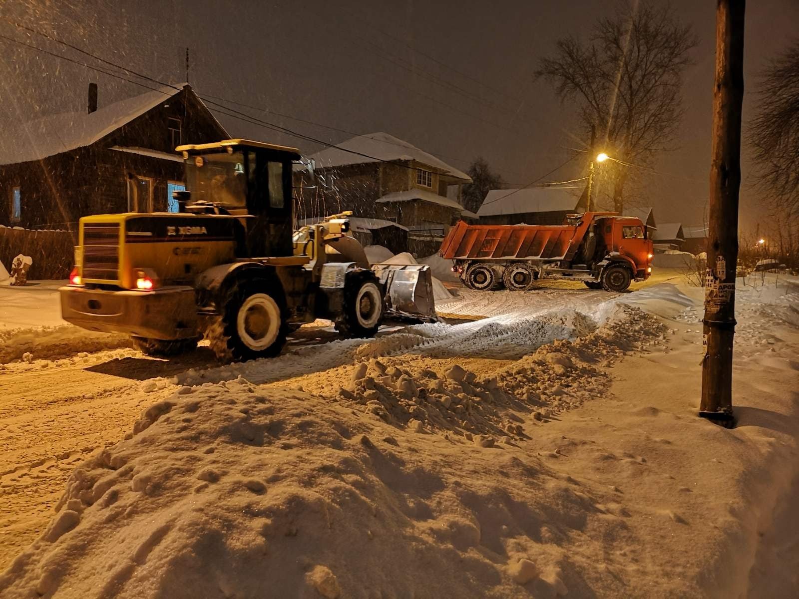 В Ижевске в преддверии паводка начнут вывозить снег из частного сектора