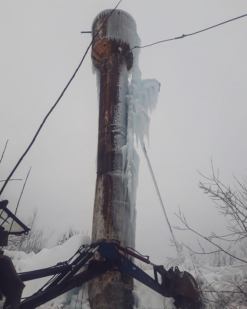 В Ярском районе произошла авария на водонапорной башне