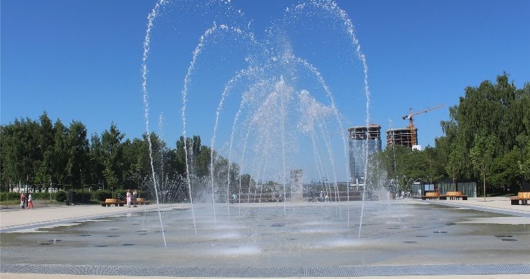 График работы фонтана на Центральной площади Ижевска изменится