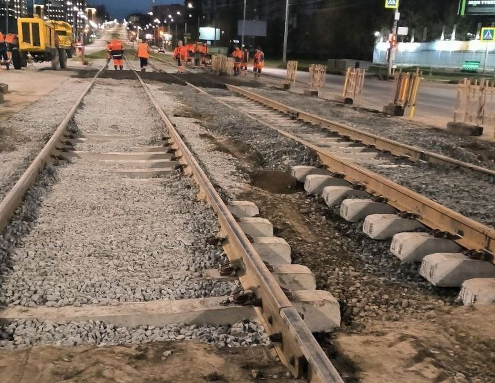 В Ижевске заменили трамвайные пути на участке улицы Карла Маркса