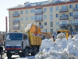 В Ижевске из-за снегопадов ввели режим повышенной готовности