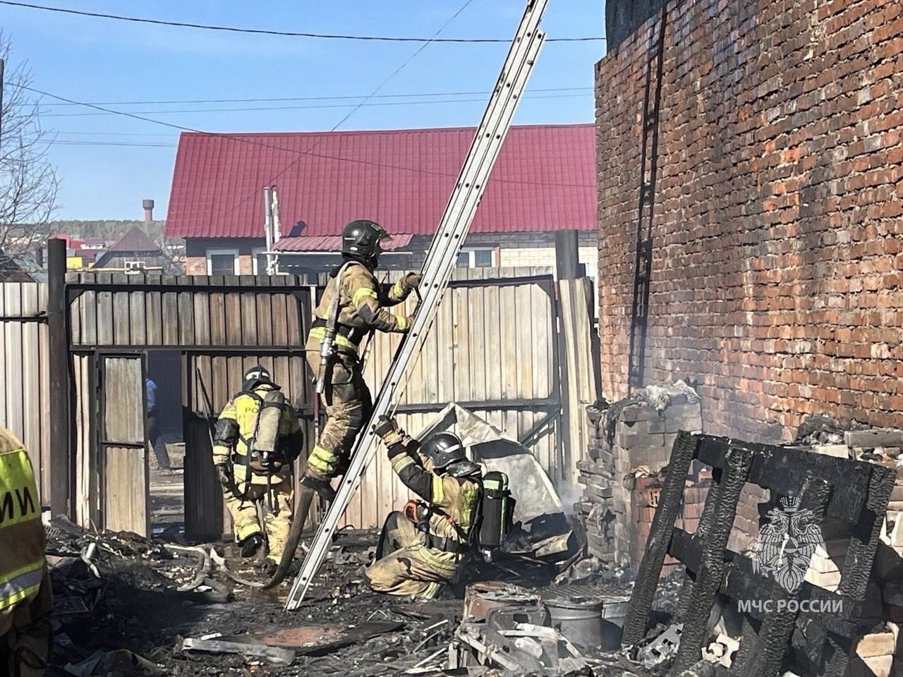 В деревне Пирогово в Удмуртии произошел пожар