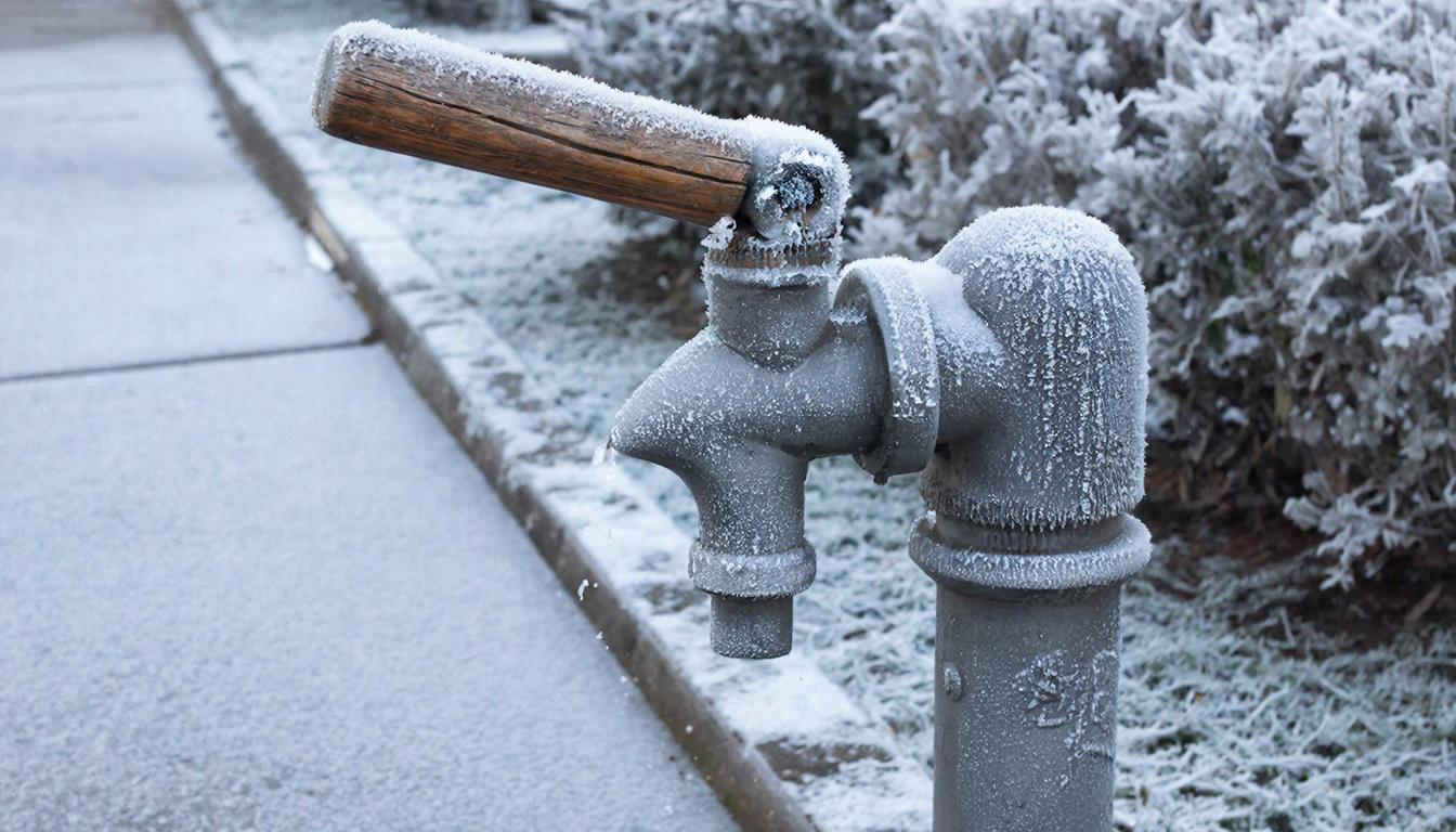Жителям Ижевска напомнили правила использования уличных колонок зимой