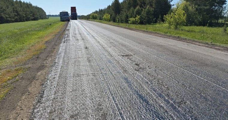 В Удмуртии начали ремонтировать трассу «Сарапул-Каракулино»