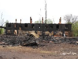 Два сгоревших в Сарапуле барака планируют снести 