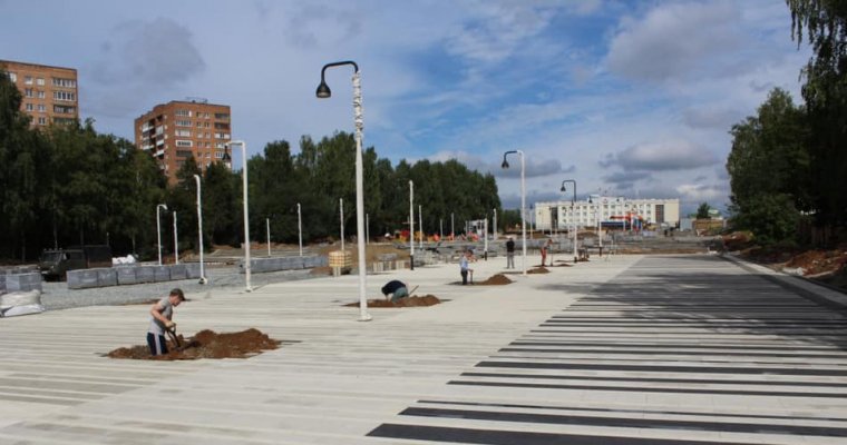 Ход реконструкции Центральной площади показали в Ижевске