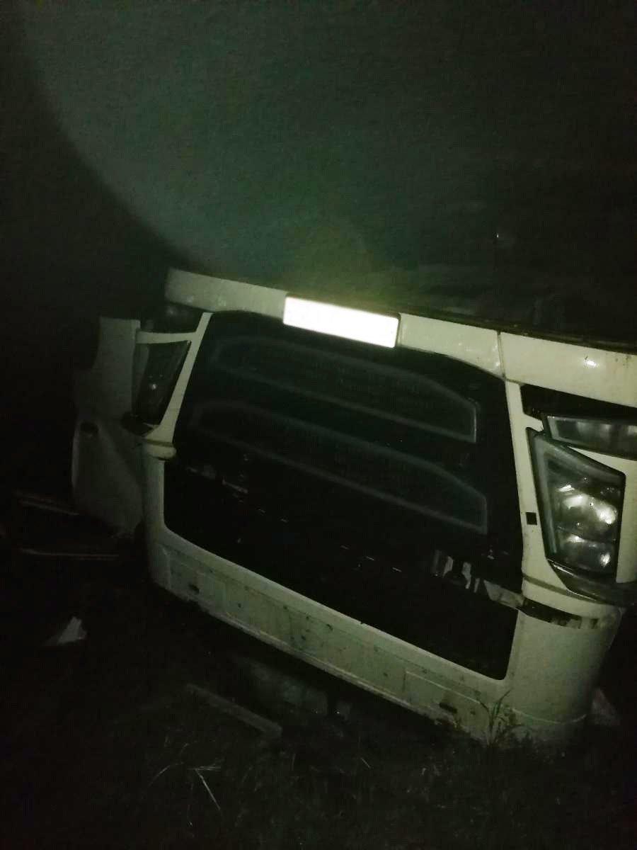 Два грузовика столкнулись вблизи деревни Каменное в Удмуртии