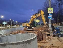 Дорожное движение перекрыли с ночи на участке улицы Кирова в Ижевске