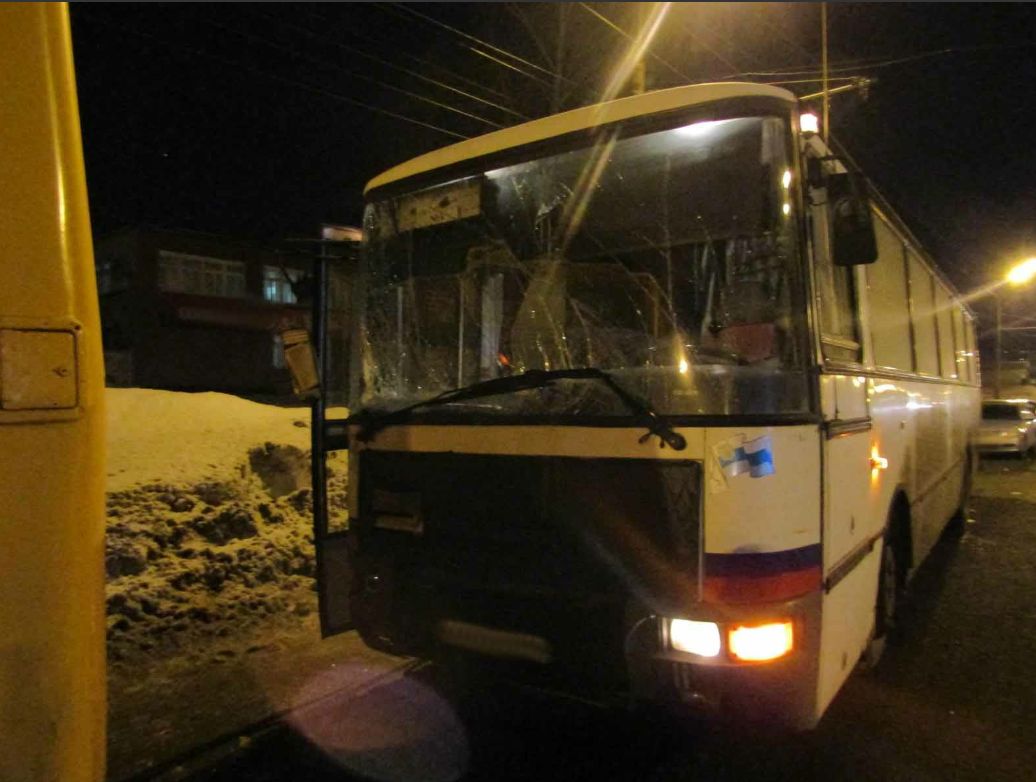 В Ижевске столкнулись два автобуса