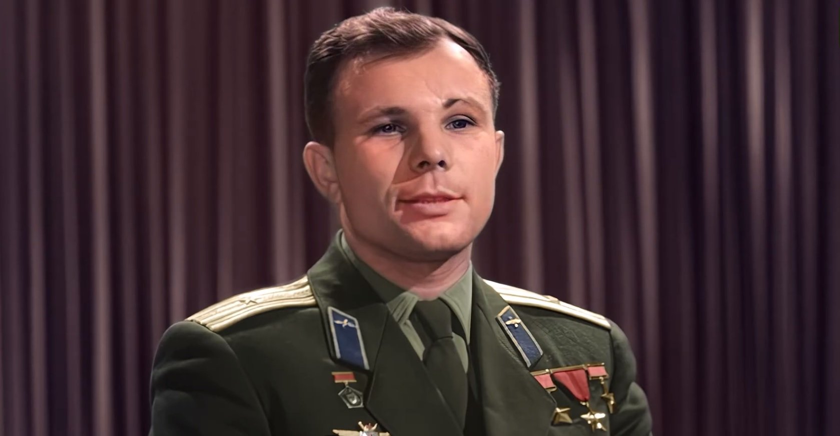 

Телеобращение Гагарина в День космонавтики 1962 года заиграло новыми красками благодаря RT

