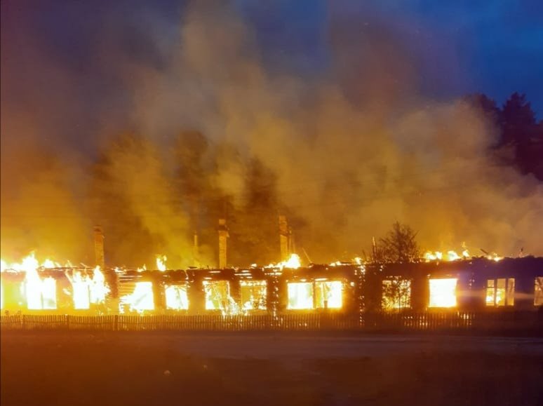 На Вологодчине сгорела сельская школа