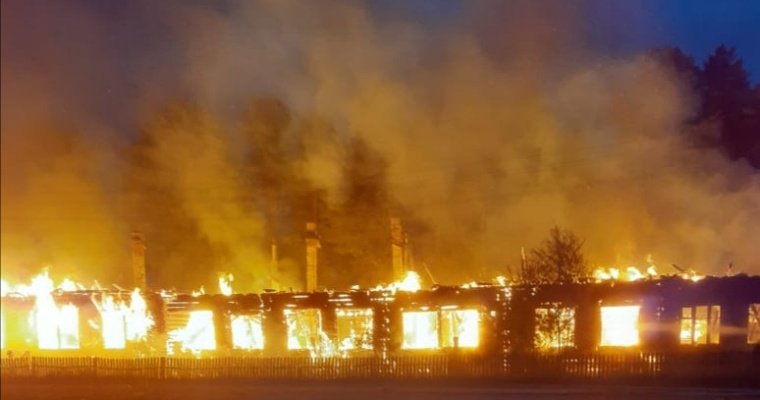 На Вологодчине сгорела сельская школа