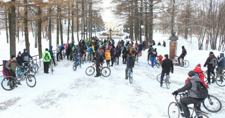 Ежегодный зимний велопарад пройдет в Ижевске в феврале