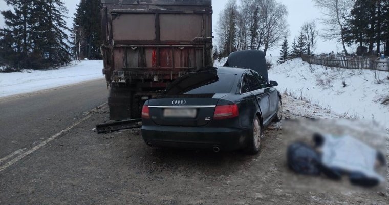 Пассажир автомобиля «Ауди» погиб в ДТП с грузовиком у села Чутырь в Удмуртии