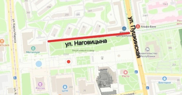 На улице Наговицына в Ижевске расчистят снег в ночь с 26 на 27 декабря