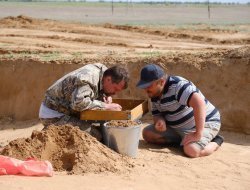 Под Астраханью археологи нашли в кургане клад двухтысячелетней давности