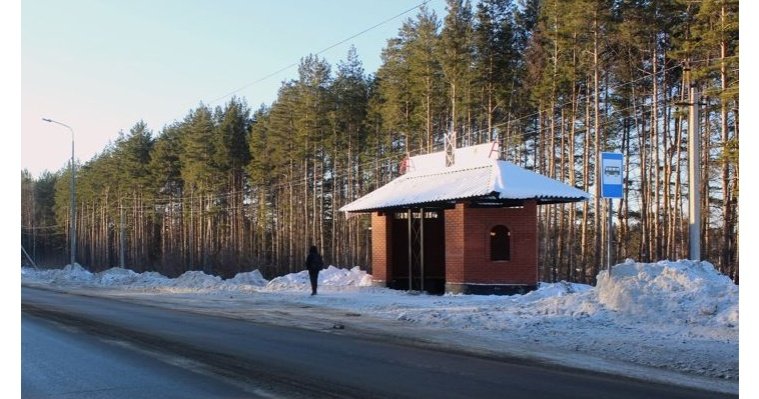 На трех межмуниципальных маршрутах Завьяловского района установили новые остановки 