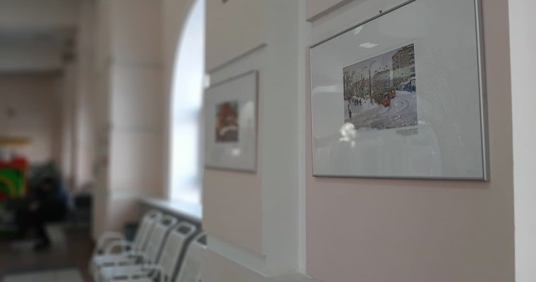 В здании железнодорожного вокзала Ижевска открылась выставка картин из коллекции Музея ИЗО