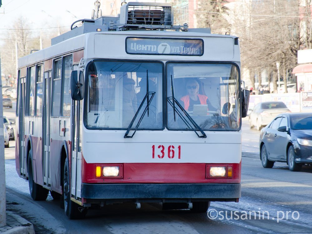 Маршрут троллейбуса 9 на карте Ижевска