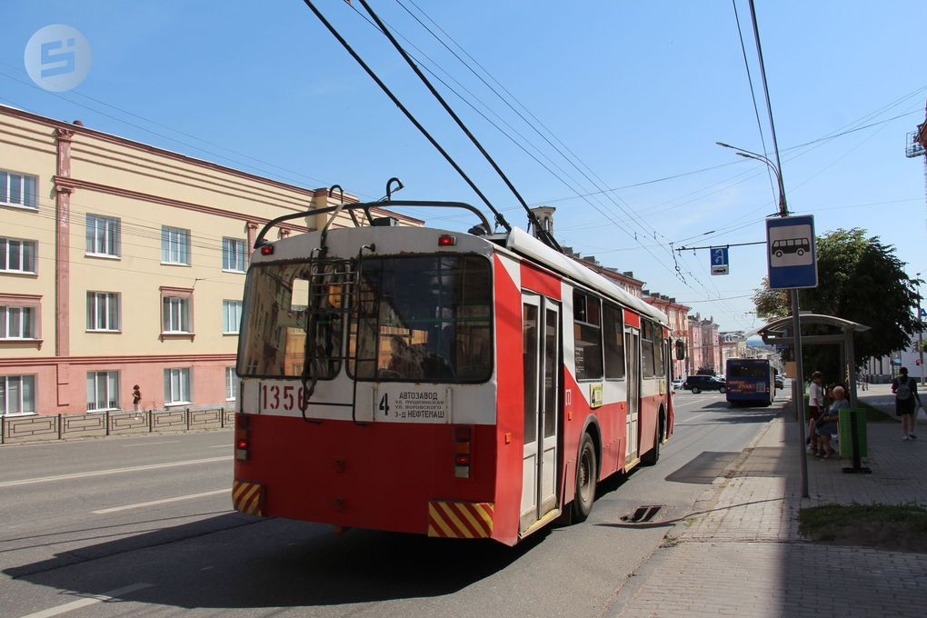 В Ижевске на два вечера закроют движение троллейбусов по улице Пушкинской