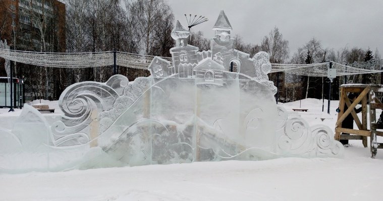 Ледовый городок на Центральной площади Ижевска откроют 31 декабря 