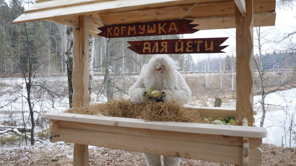 В Челябинской области установили единственную в мире кормушку для йети