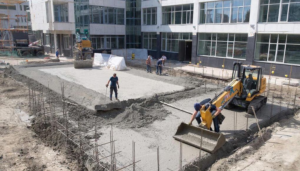 Для новой «Зелёной школы» на улице Берша в Ижевске возвели фундамент