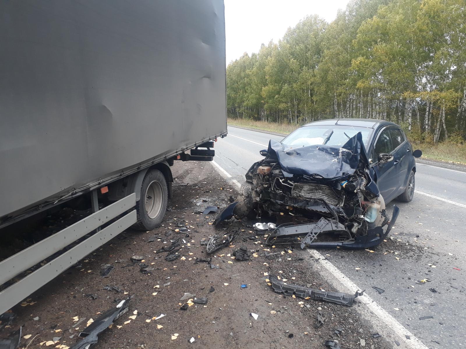 Нетрезвая автомобилистка въехала в грузовик на дороге «Ижевск-Воткинск»