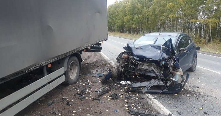 Нетрезвая автомобилистка въехала в грузовик на дороге «Ижевск-Воткинск»