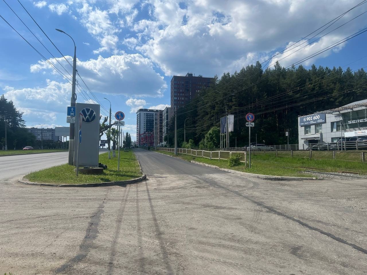 В Ижевске отремонтировали шлюзовой проезд вдоль улицы Ленина