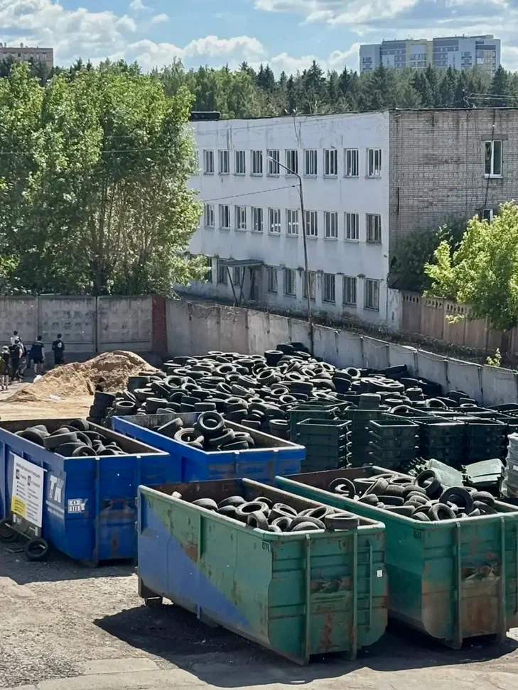 Жители Ижевска за три дня сдали на переработку более 60 тонн автомобильных шин