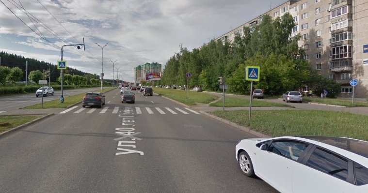 В Ижевске ликвидируют один из двух пешеходных переходов на улице 40 лет Победы у Татьяниного сквера