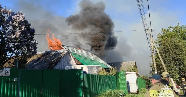 В Ижевске произошёл пожар на улице Автономной