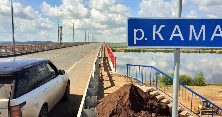 Дорожники в Башкирии начали ремонт дороги к Камскому мосту