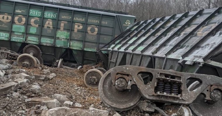 Несколько вагонов пассажирского поезда сошли с рельсов в Волгоградской области