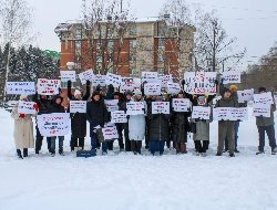 В Ижевске вновь прошёл согласованный митинг пострадавших от застройщиков частных домов