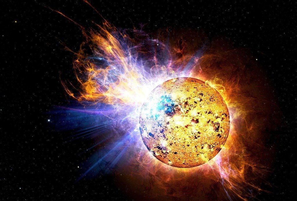 Серия взрывов на Солнце приведет к сильной магнитной буре на Земле