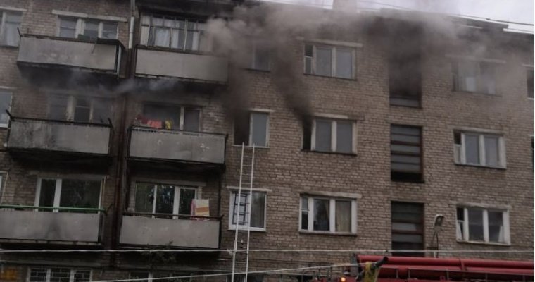 Следователи назвали предположительную причину пожара на улице Орджоникидзе в Ижевске