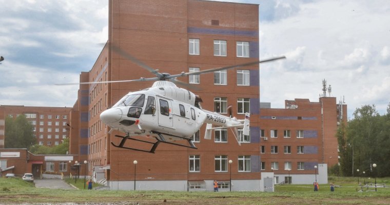 Врачи оценили состояние первого в Удмуртии пациента, эвакуированного вертолетом