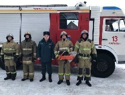 Трёх человек спасли из огня пожарные Удмуртии в новогодние праздники