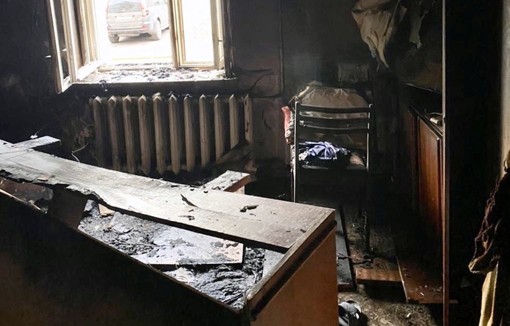 Пенсионер погиб в своей квартире при пожаре в Сарапуле