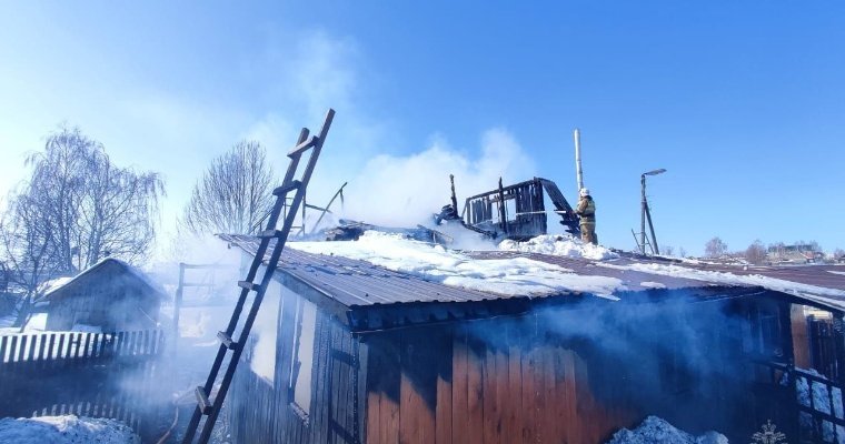 Жителя Ижевска госпитализировали с сильными ожогами после пожара на улице Пионерской