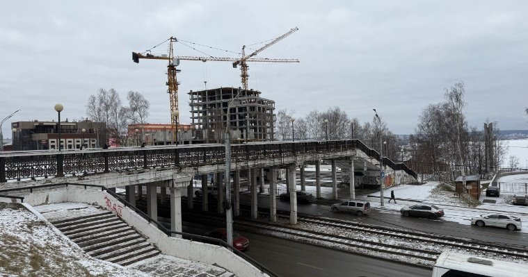 Ижевчанам напомнили о реорганизации движения в зоне реконструкции «моста» на Центральной площади