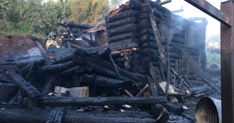 В Ижевске в огне пожара погибла женщина на улице Пионерской