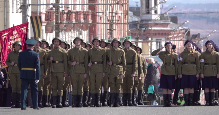 Репетиции Парада Победы начались в Ижевске